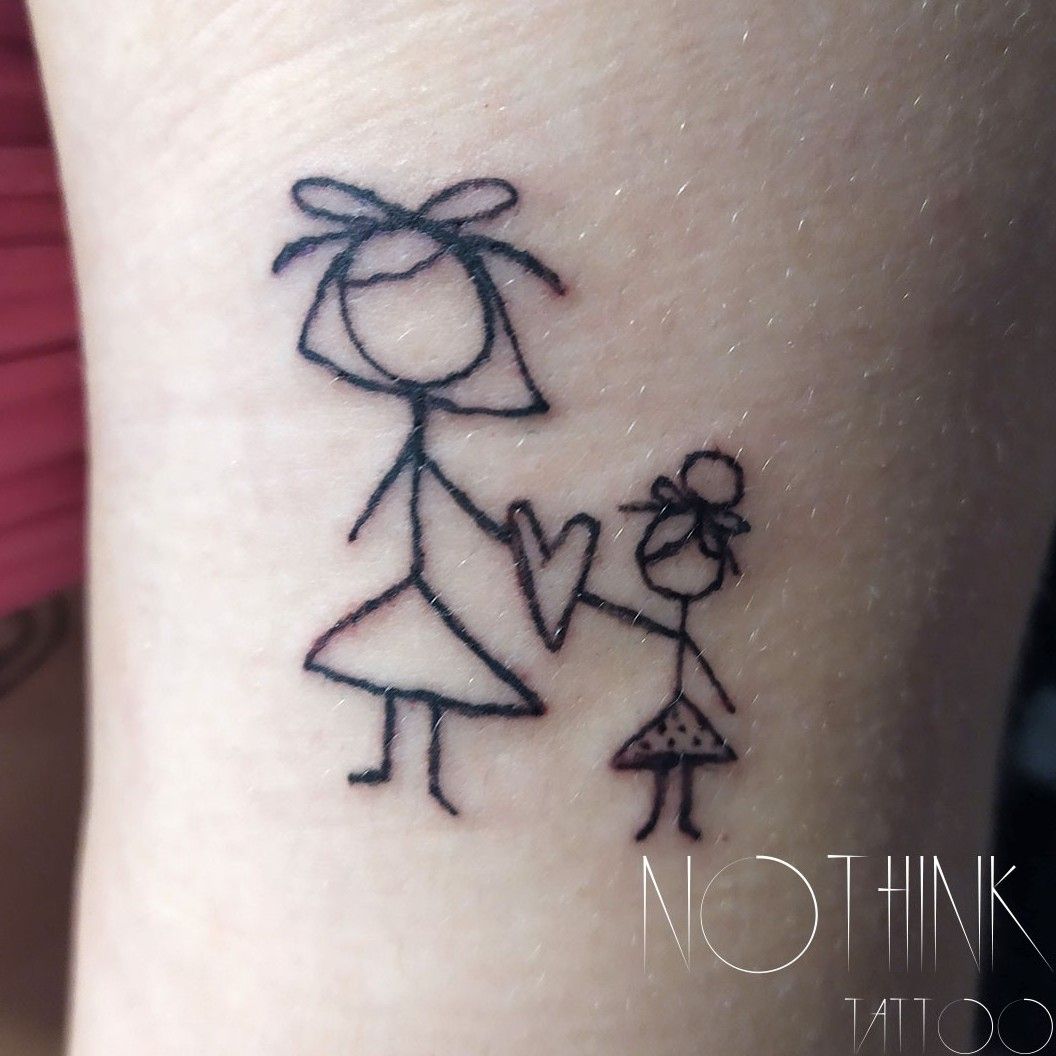 Mother And Daughter Tattoo by Anvesh Gajengi on Behance