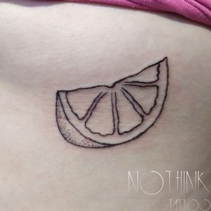 Lemon line tattoo