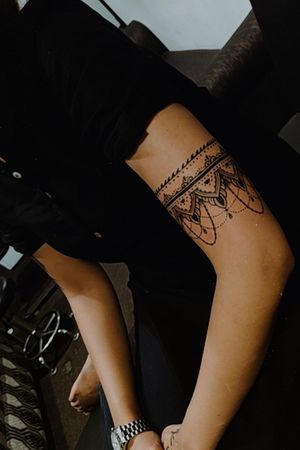 mandala tattooon arm