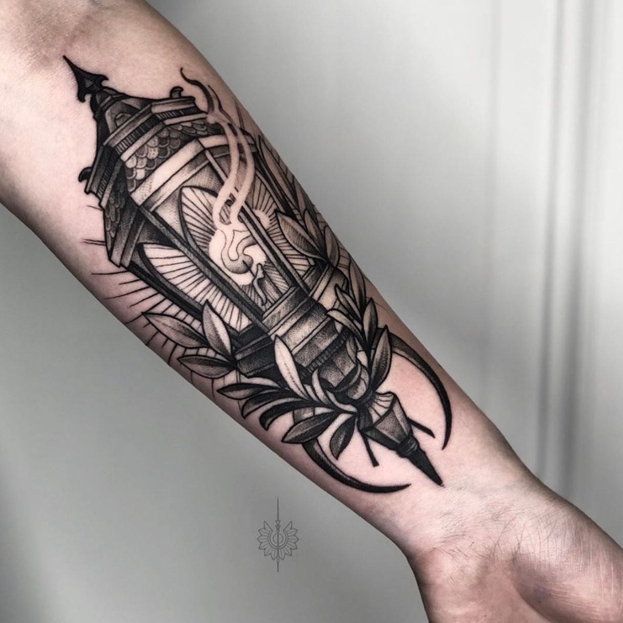 Adam Abstract Tattoo UK Narnia lamppost 1 month old  standing bunny  fresh  rtattoos