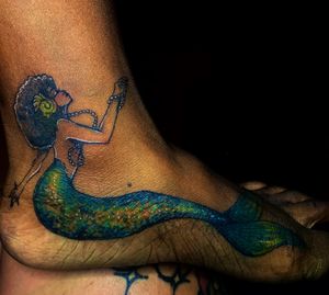 Custom Black mermaid coverup 