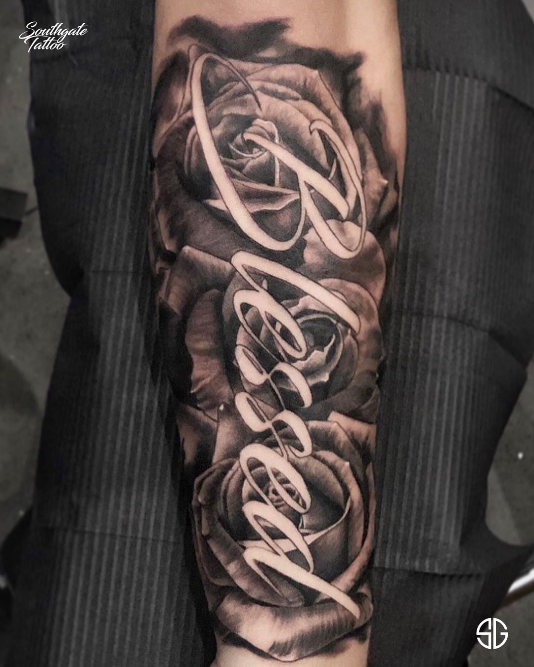 Tattoo uploaded by Oso • Blessed Script • Tattoodo