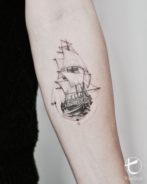 Ship tattoo 