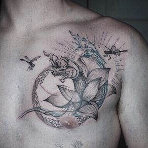 𝙄𝙂: 𝙣𝙖𝙩𝙚_𝙩𝙝𝙖𝙞𝙡𝙖𝙣𝙙 🌿 Ethereal Thai Naga tattoo - Baan Khagee Tattoo Chiang Mai, Thailand