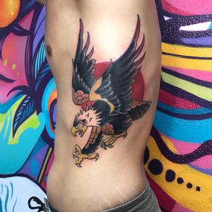 Traditional eagle ... For consultations and appointments send a message or an e-mail to andres1lv4tattoo@gmail.com
