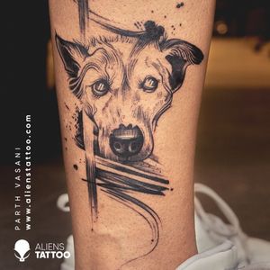 Pet tattoo by Parth Vasani at Aliens Tattoo India