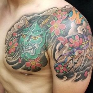 Japanese tattoo by Nick Clark