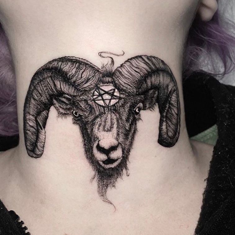 100 Goat Tattoo Designs for Men [2024 Inspiration Guide] | Goat skull,  Skull tattoo, Skull tattoos