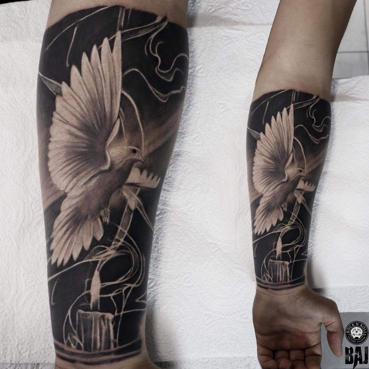 Tattoo uploaded by Rafal Baj Tattooist • Dove • Tattoodo