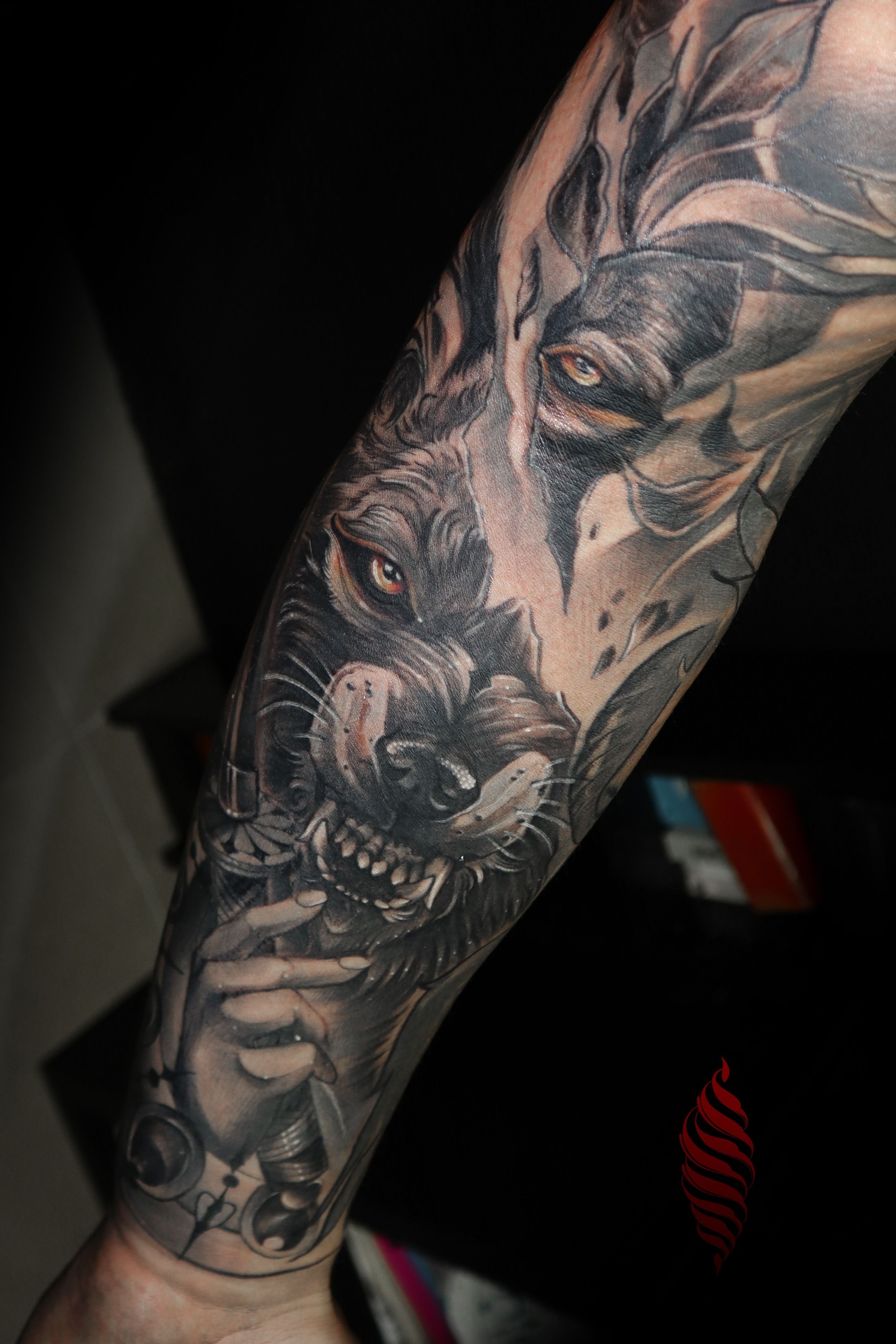 50 Realistic Wolf Tattoo Designs For Men  Canine Ink Ideas