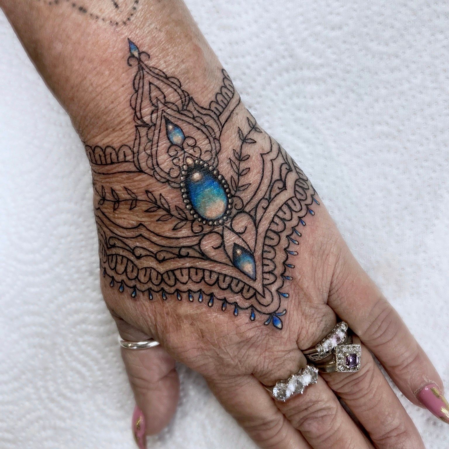 jewel tattoo design  Tiny Tattoo inc