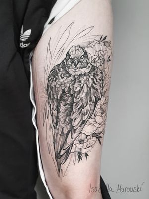 Blackwork Hawk / Falcon
Leg Tattoo