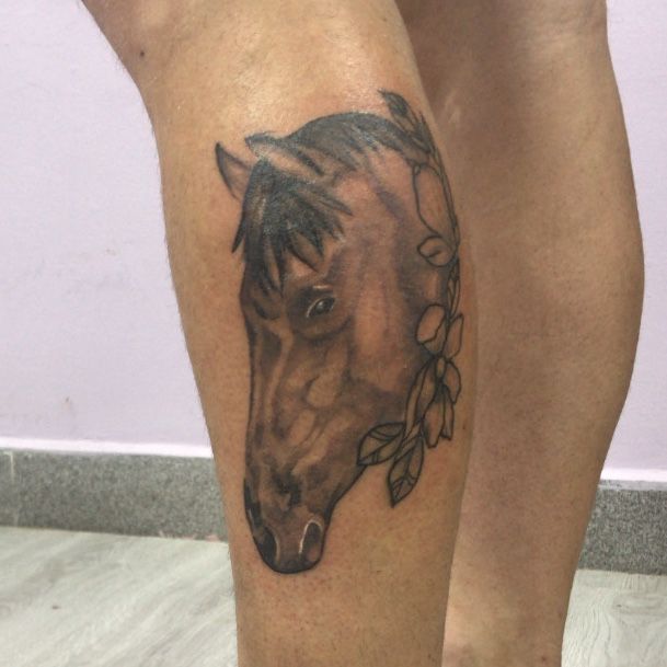 D boss horse tattoo | Horse tattoo, Tattoos, Art tattoo