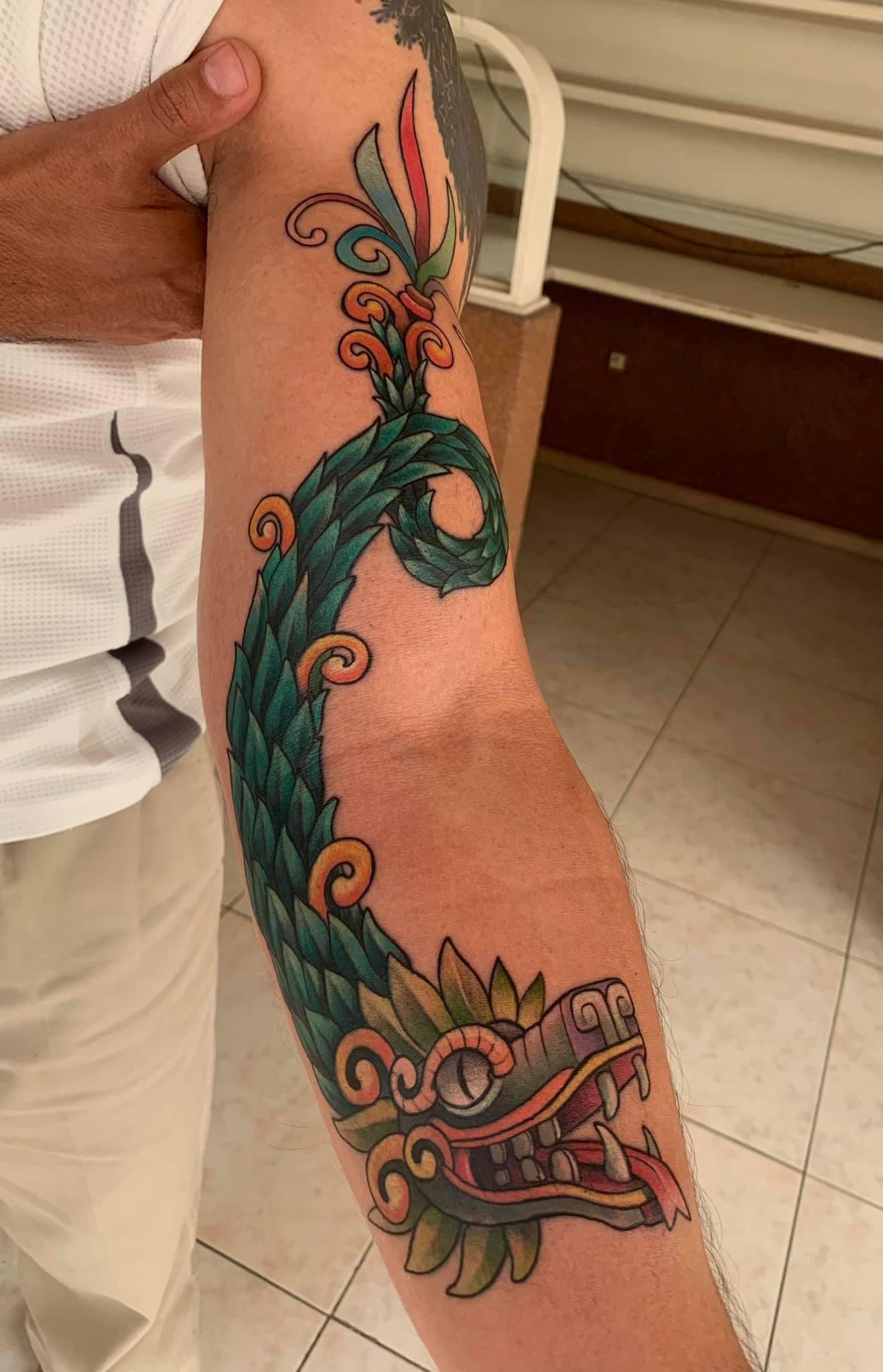 Quetzalcoatl Tattoo Meaning What Are The Facts  Aztec tattoo designs  Mayan tattoos Aztec tattoos sleeve