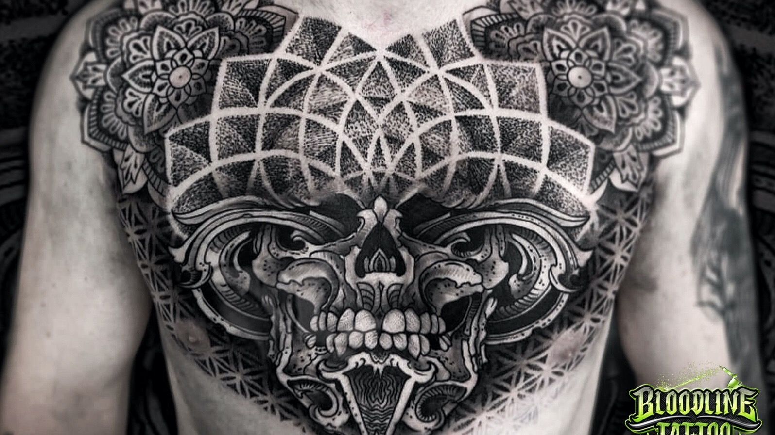 Amazing DOTWORK mandala chest piece designed by mohitkhurana09 and done  beautifully by ajaytattooer At pigmentedtattoos I wish  Instagram