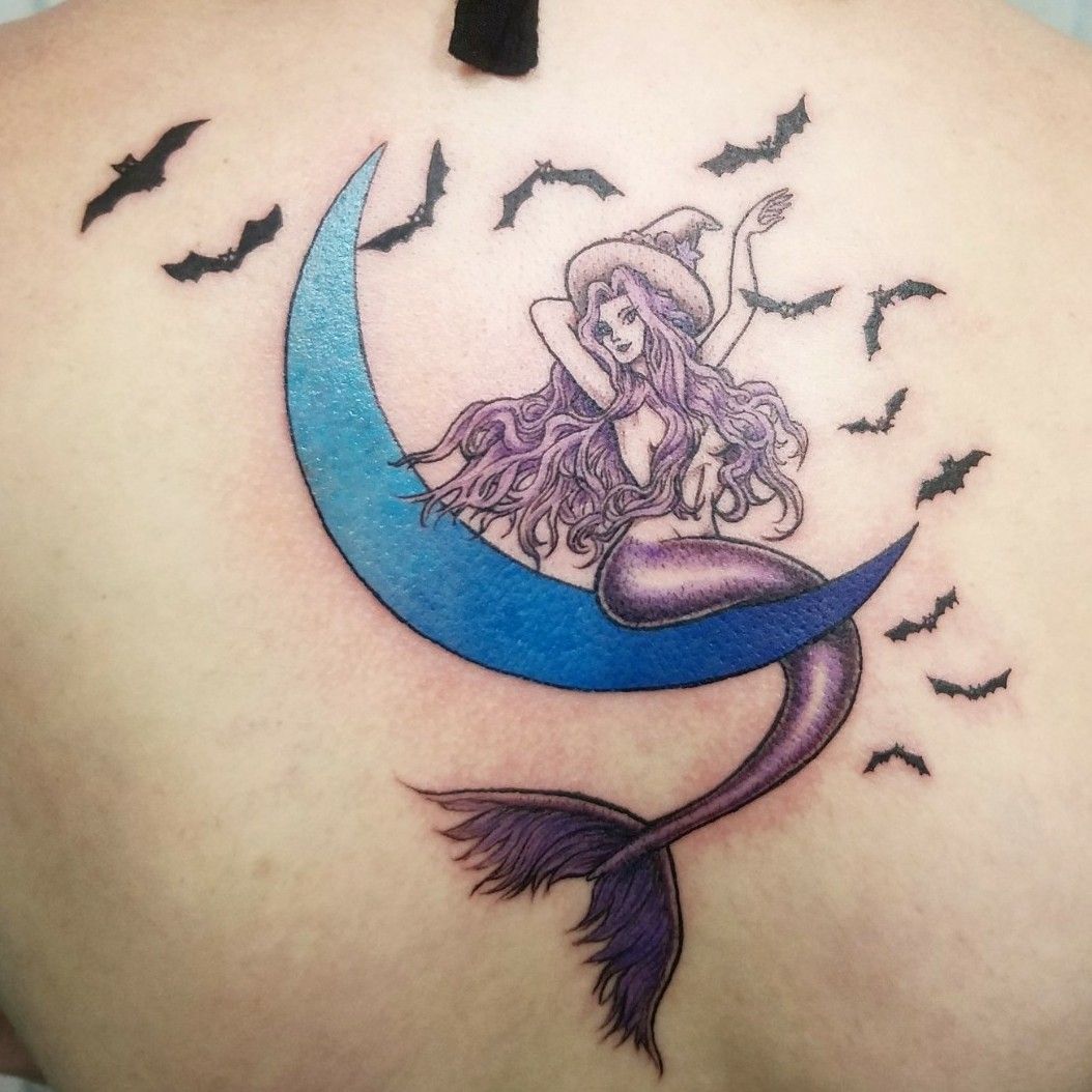 moon mermaid tattoo｜TikTok Search