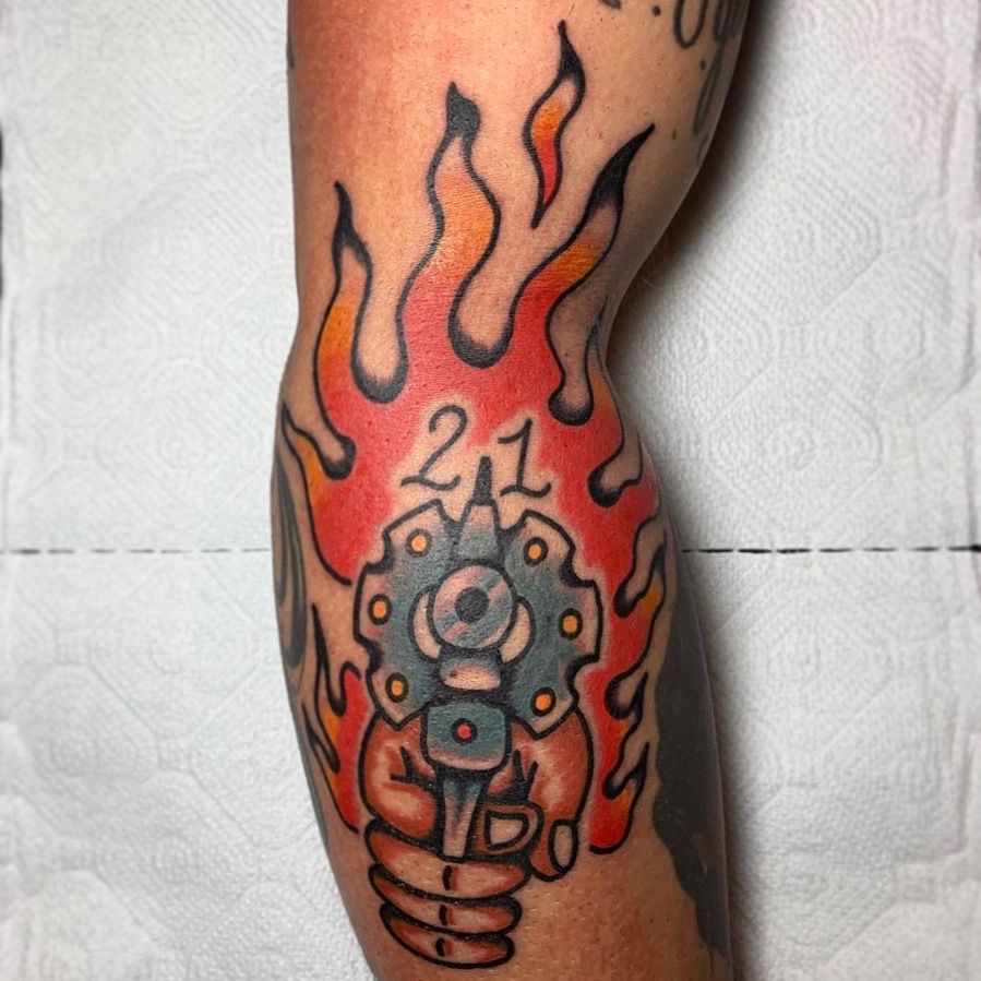 Revolver Tattoo - Etsy