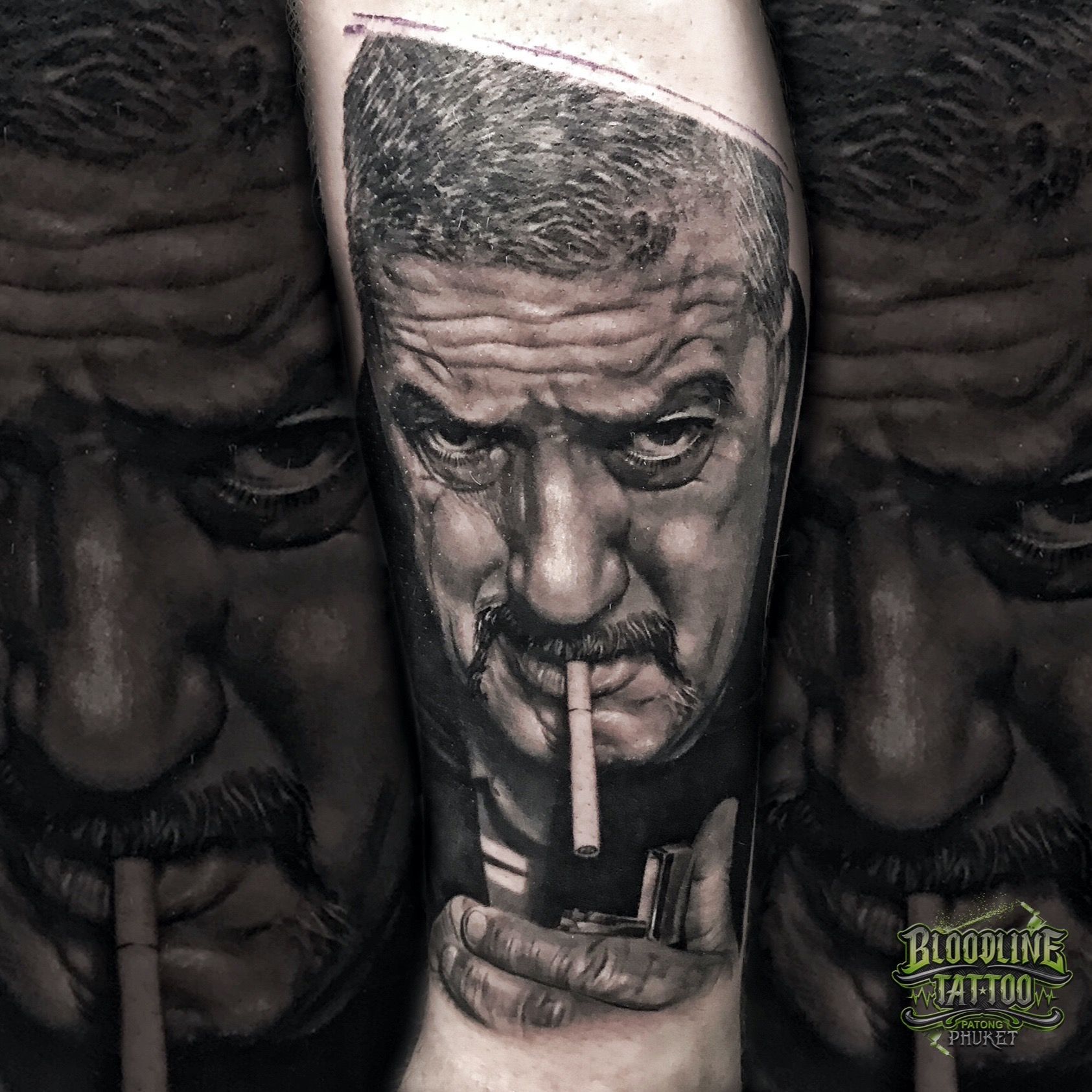 Tattoo uploaded by Bloodline Tattoo Phuket • Chopper Reid Portrait •  Tattoodo