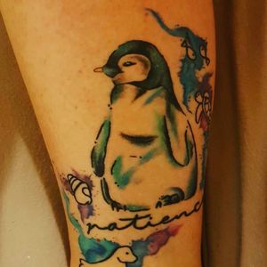 penguin, left leg