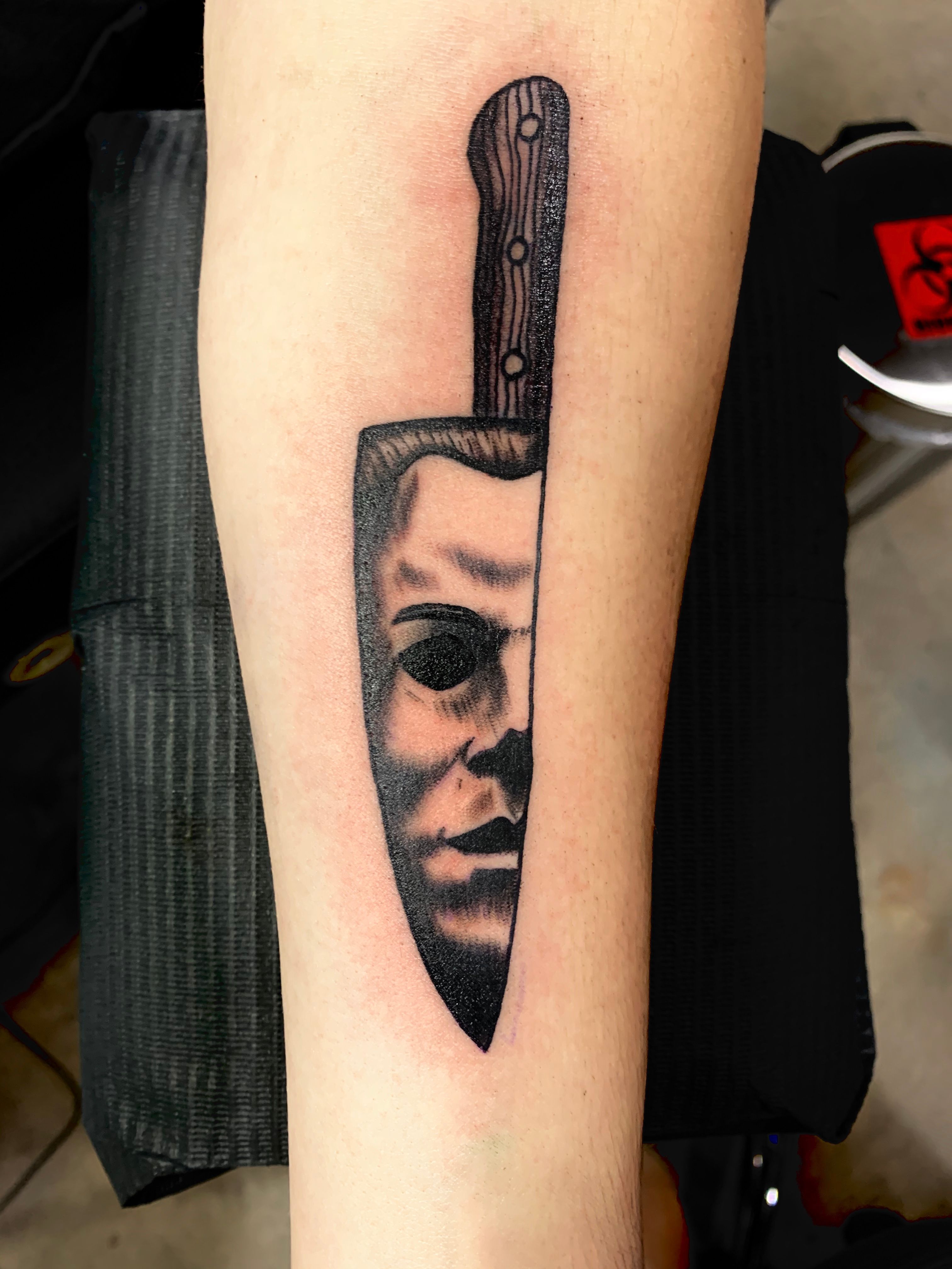 Michael Myers tattoo by Paul Acker  No 3270