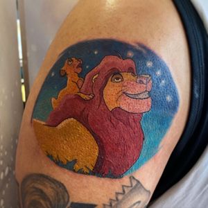 Mufasa and Simba tattoo