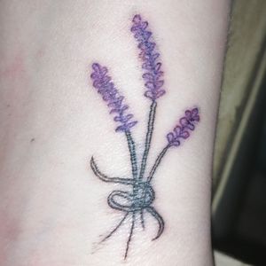 Lavender tattoo done by Rudi at Bombinate tattoos Pretoria S.A