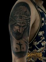 Christ Tattoo Realism Bogota
