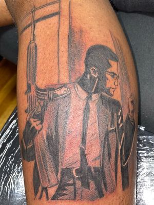 GKunny Tattoo Black and Gray Tattoo Malcolm X Tattoo 
