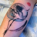 CRANE watercolor tattoo. I really enjoyed doing this piece. 