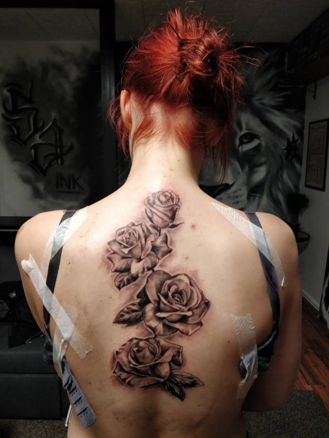 My Tattoo Work on Tumblr: Snake and rose for the other day. Thanks Kim # tattoo #snaketattoo #rosetattoo #snakeandrosetattoo #backtattoo  #colourtattoo...