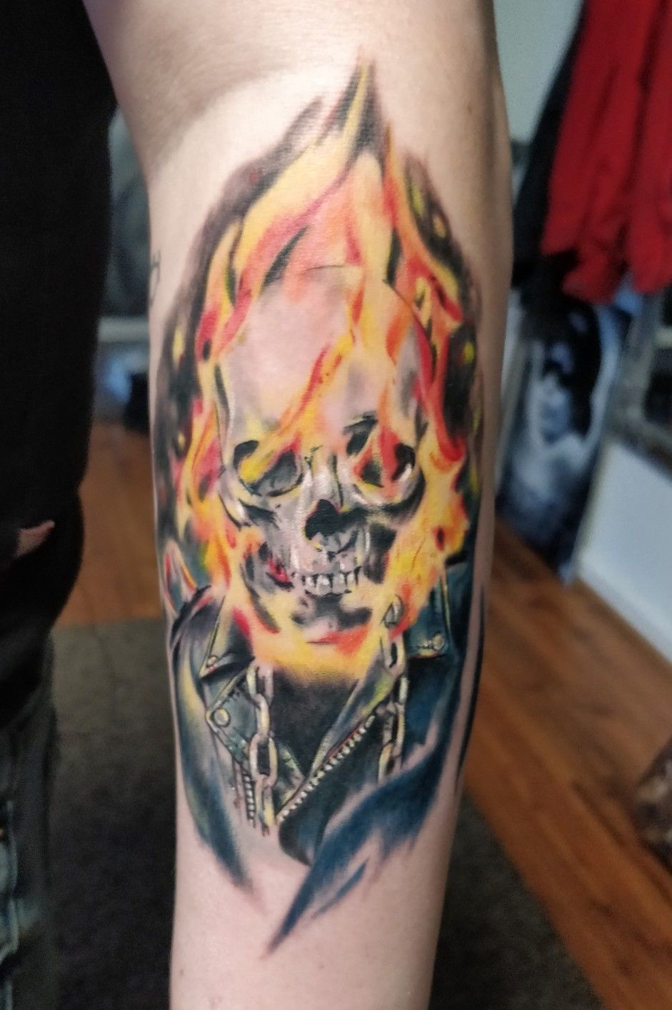 Awesome ghost rider tattoo is awesome  9GAG