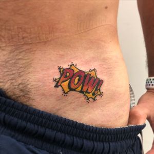 'Pow' Pop Art tattoo