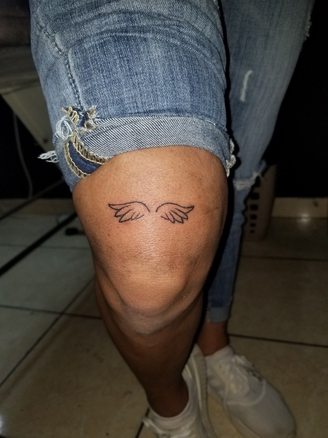Tattoo uploaded by Anestin Wiffi • #wings #wingstattoo #femaletattoo  #smalltattoo #albania #tattoofieri #anitattoo • Tattoodo