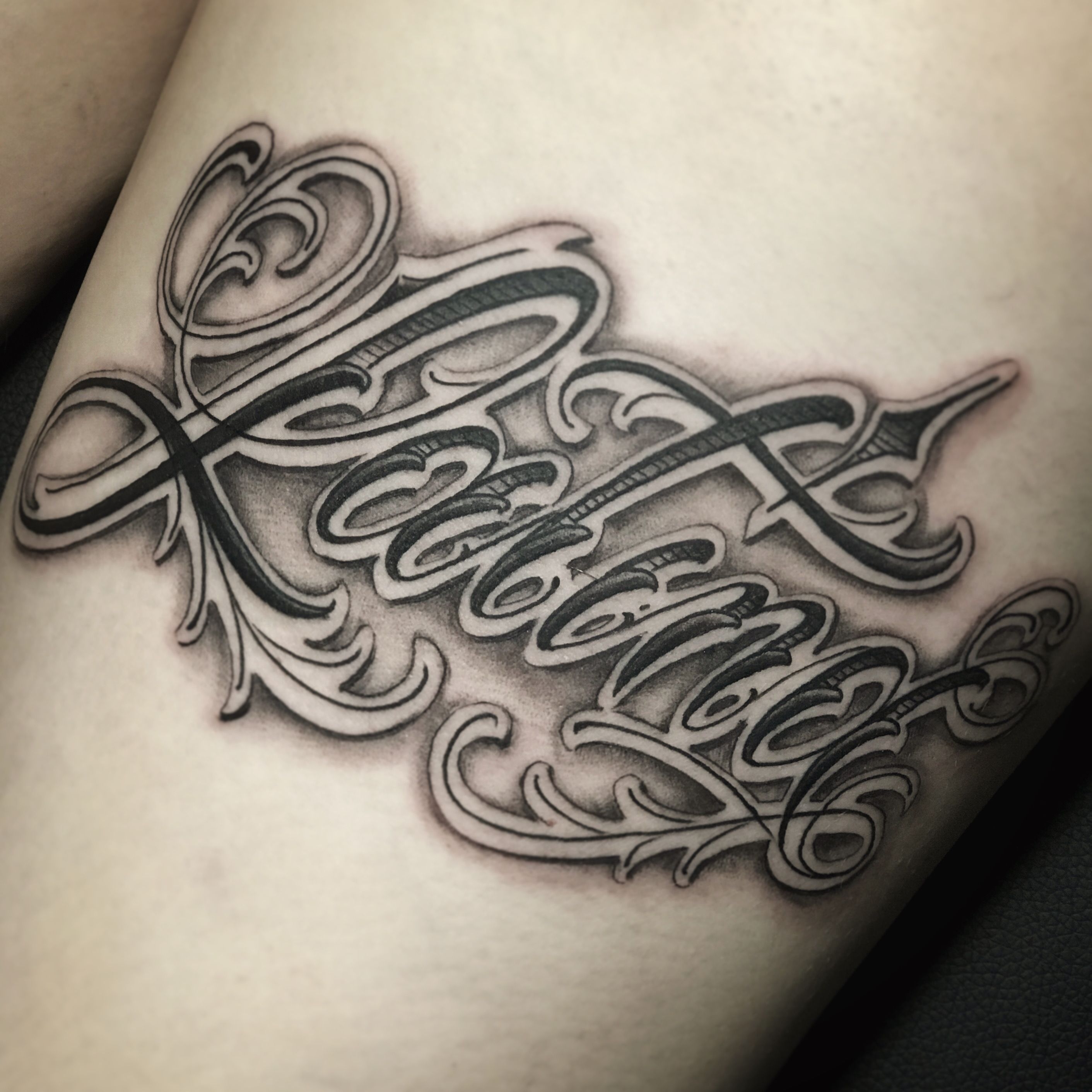 How to create Lettering Chest Tattoo with Procreate  Unlimited Lettering  Chicano Pack  YouTube