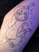 Healed lines of a succubus hentai anime babe
