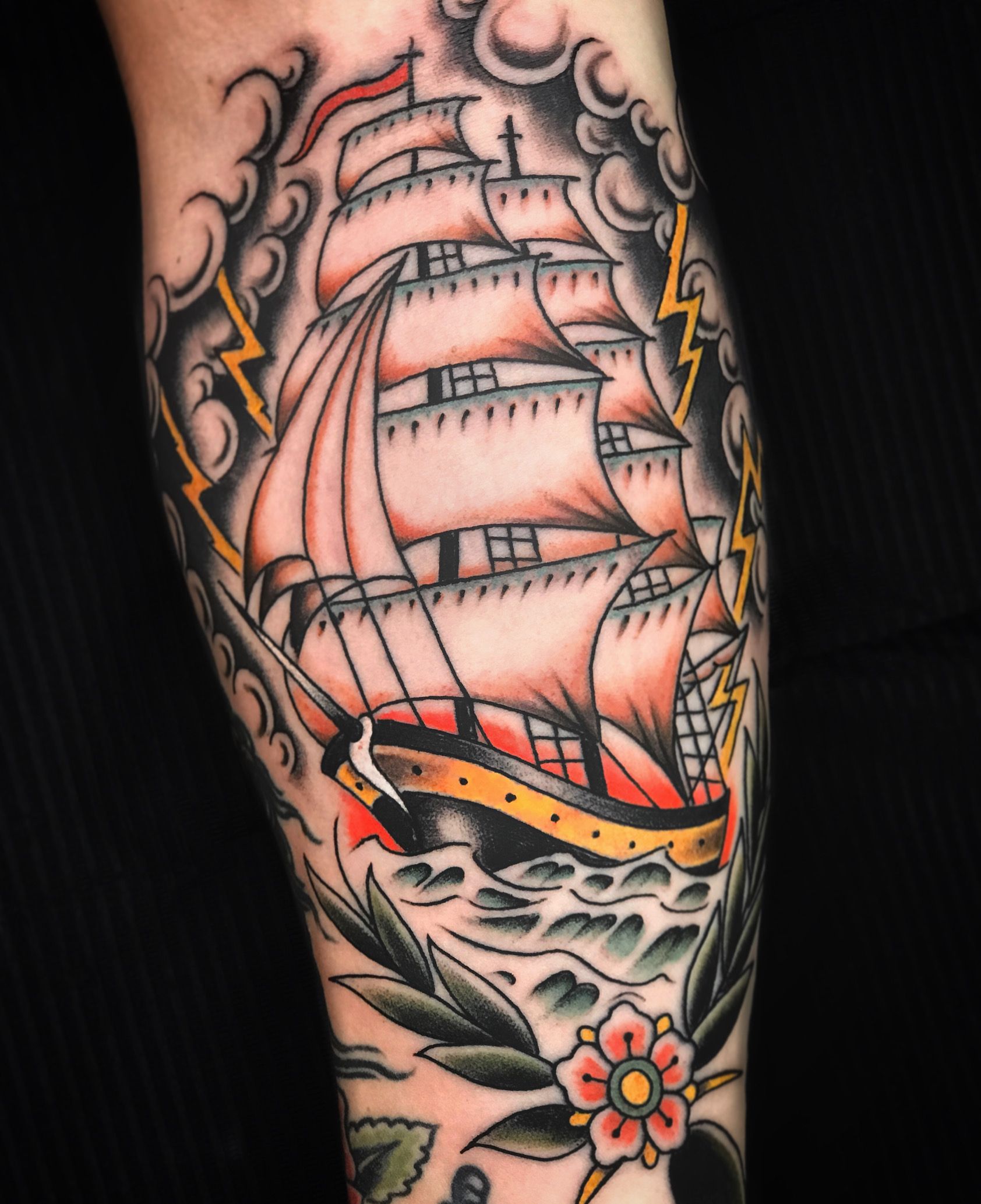 Traditional Ship Tattoo Designs and Ideas Vancouver BC