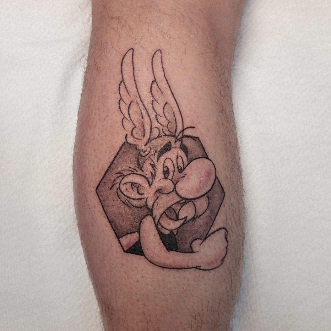 Untitled on Tumblr: And Now it's done Asterix and Obelix tattoo . Fun work  :) #asterix...