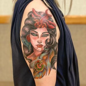 Neotraditional piece done at Ink Masters Grapevine