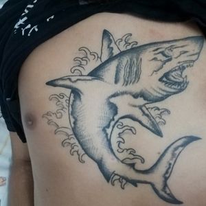 Tiburón en el pecho shark