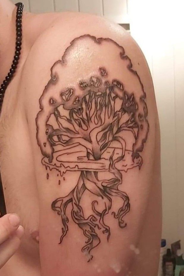 yggdrasil' in Fineline Tattoos • Search in +1.3M Tattoos Now • Tattoodo