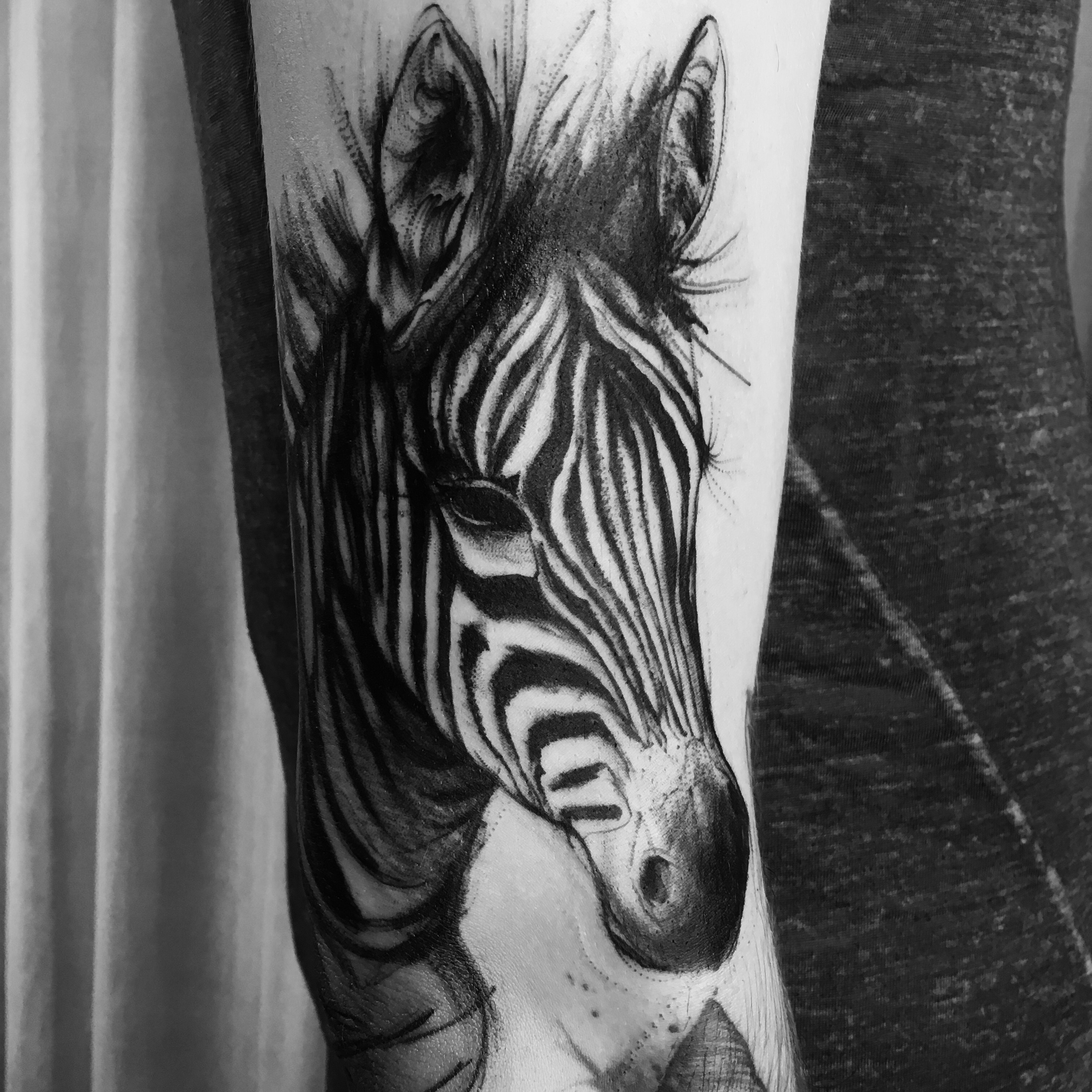 Tattoo uploaded by Kinglizard.art • A weird zebra... flashtattoo zebra  weird kinglizard newschool • Tattoodo