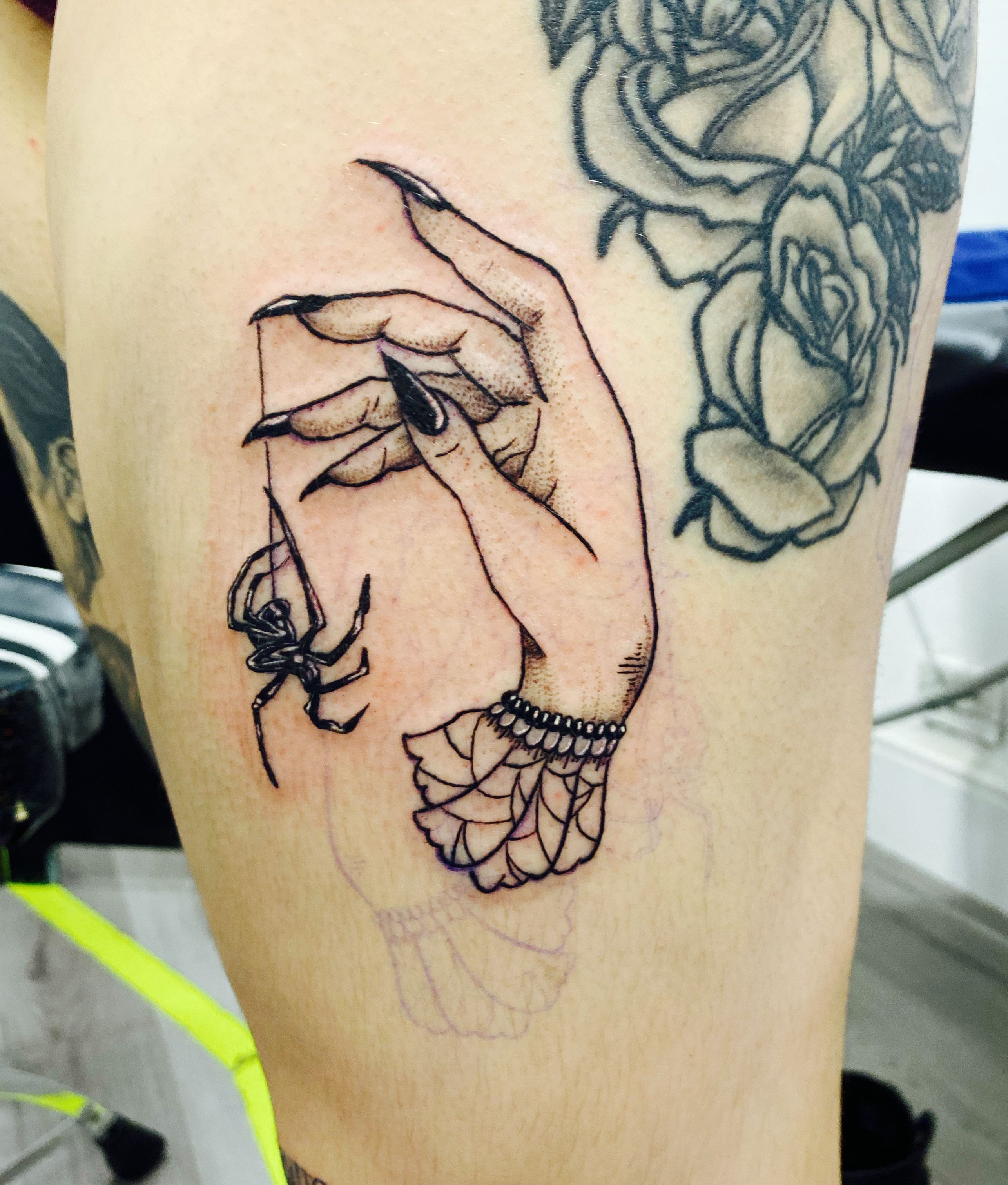 Poison bottle and witch hand done by me stampygoblyn  rtattoo