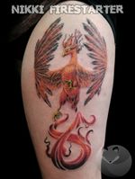 Fire chicken! . . . . #phoenix #PhoenixTattoo #FireBird #ColorTattoo #bird #BirdTattoo #red #fire #EternalLife #tattoos #BodyArt #BodyMod #modification #ink #art #QueerArtist #QueerTattooist #MnArtist #MnTattoo #VisualArt #TattooArt #TattooDesign #TheTattooedLady #TattooedLadyMN #NikkiFirestarter #FirestarterTattoos #firestarter #MinnesotaTattoo