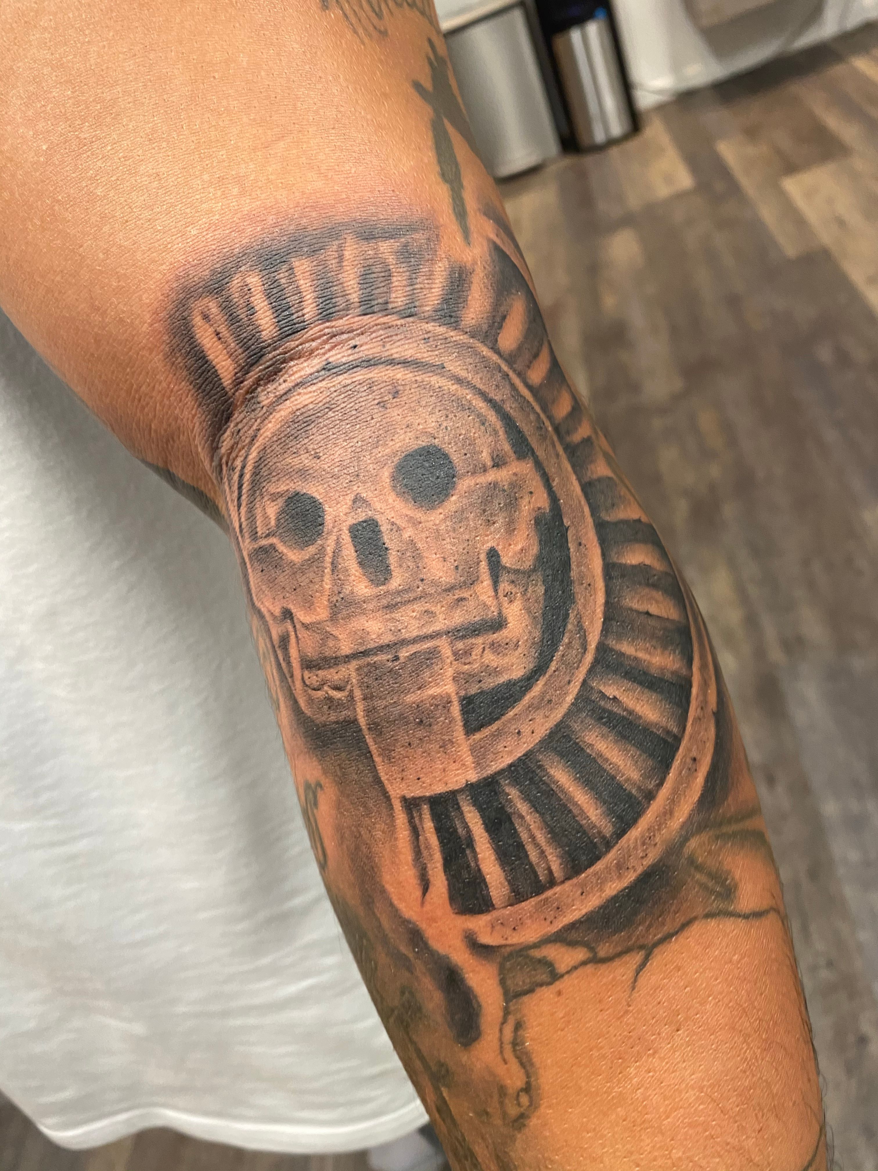 Aztec death tattoos
