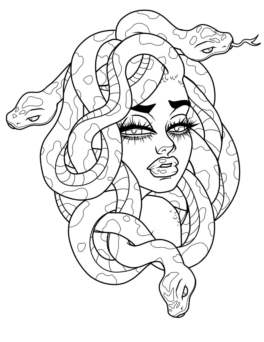 Tattoo uploaded by Autumn Gavrielle Armstrong • Custom Medusa pinup ...