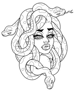 Tattoo uploaded by Autumn Gavrielle Armstrong • Custom Medusa pinup ...