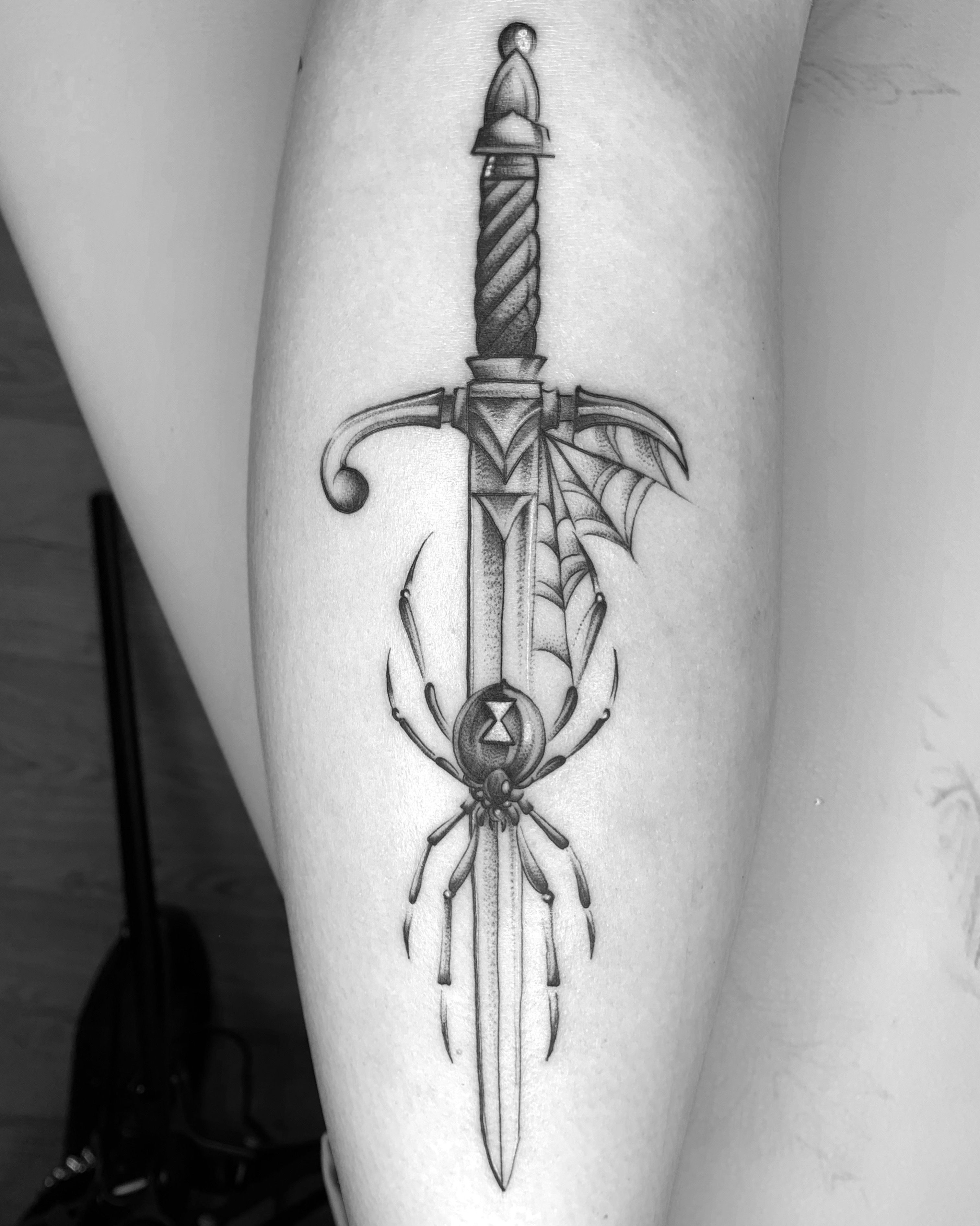 Pin on Flower Dagger Tattoo