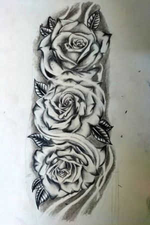 Just a sketch of roses.#rose #blackandgrey 