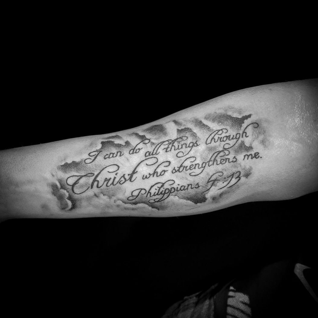 bible verse tattoos on inner arm