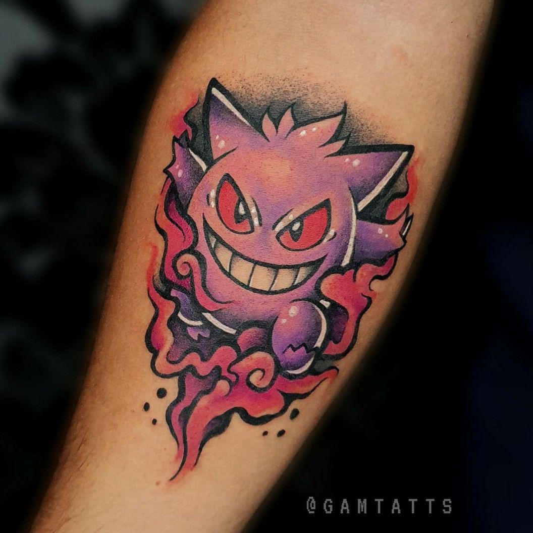 Gastly Hunter Gengar Pokemon tattoo by AntoniettaArnoneArts on DeviantArt
